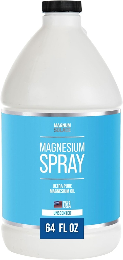 Magnesium Spray - Big 64 oz USP Grad Pure Magnesium Öl Spray - Made in USA