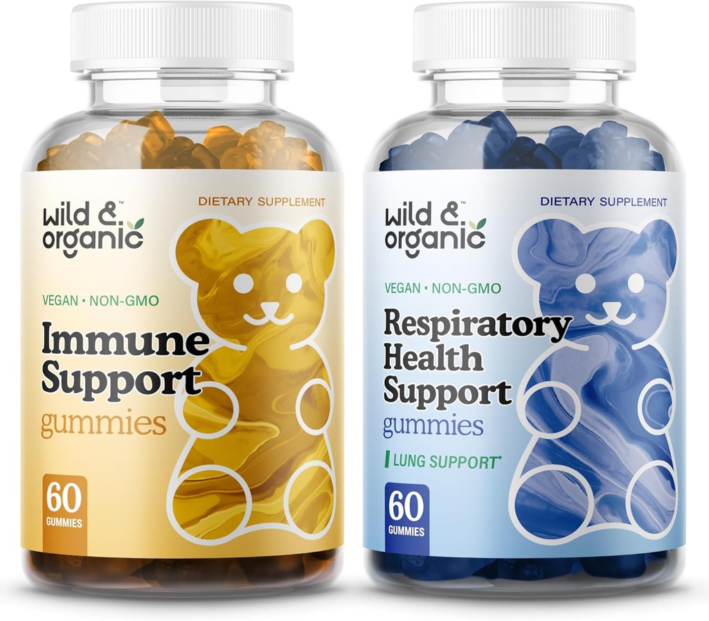 Wild & Organic Immun Support Gummis & Lung Detox Gummis