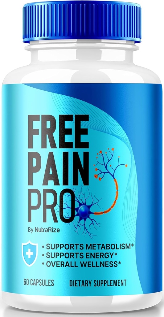 NutraRize Free Pain Pro Capsules, Formule officielle de kéto pour un corps en bonne santé, Supplément tout naturel pour soutenir le bien-être général, Premium FreePainPro pilules examen (60 capsules)