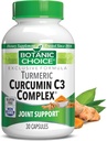 Botanische Wahl Curcumin C3 Complex mit Bioperine - Adult Daily Supplement - 30 Pillen