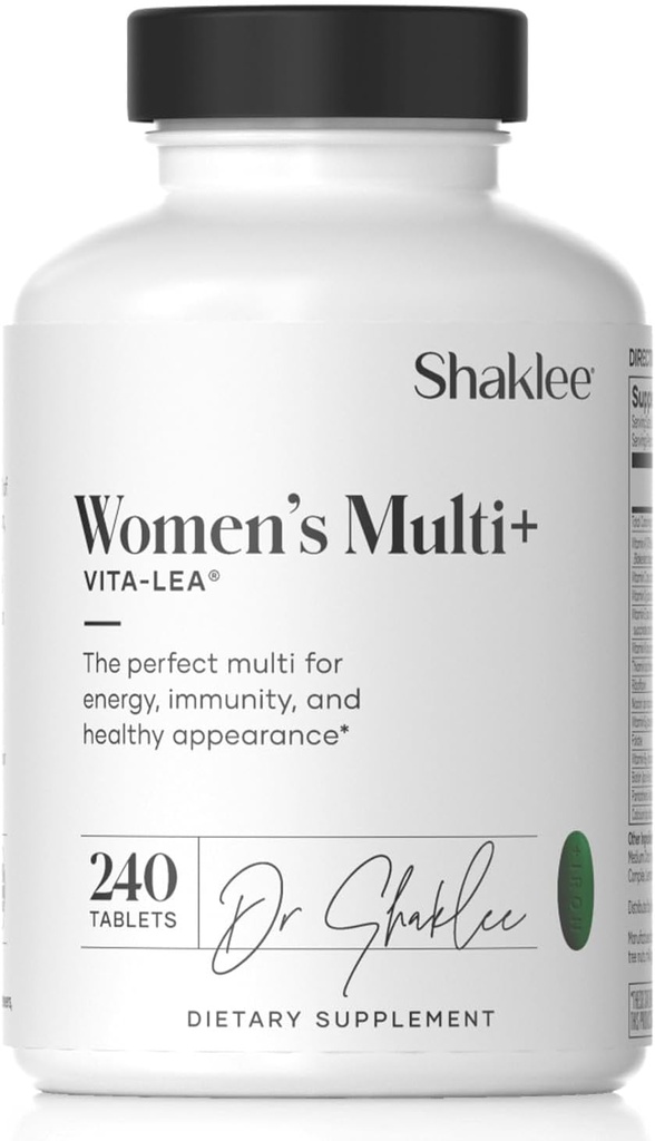 Shaklee - Vita-Lea® Women High-Potency Multivitamin & Multimineral per le donne - Prenatal/Postnatal Support with 800 mcg Folic Acid, 200 mcg Iodio, 18 mg Iron - 240 compresse