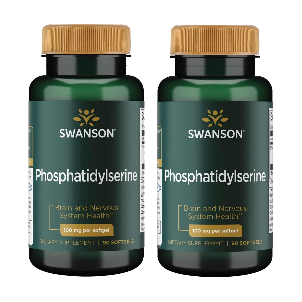 Swanson Phosphatidylserine 100 mg 90 Sgels (2 Confezione)