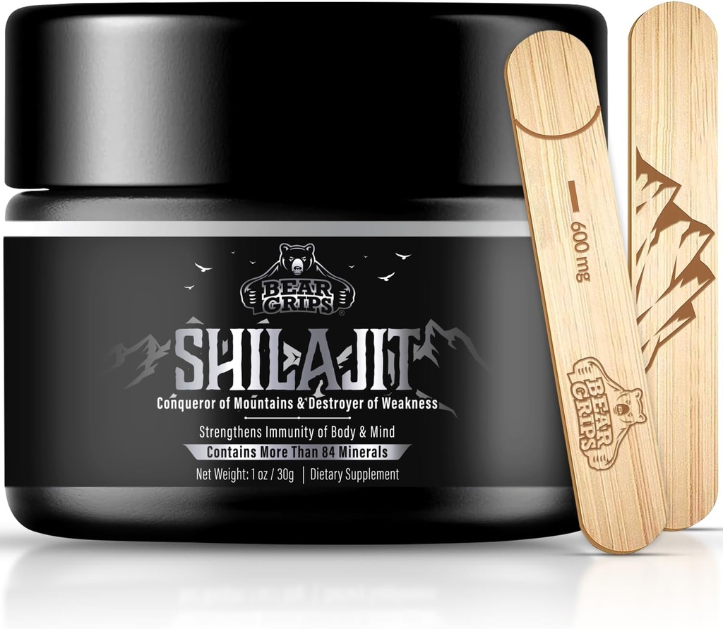 Shilajit Pure Himalayan Organic - Pure Himalayan Shilajit Supplement - Original Shilajit für Männer Pure Shilajit Resin mit 85+ Trace Minerals und Fulvic Acid, Unterstützung Stoffwechsel & Immunsystem - 30g