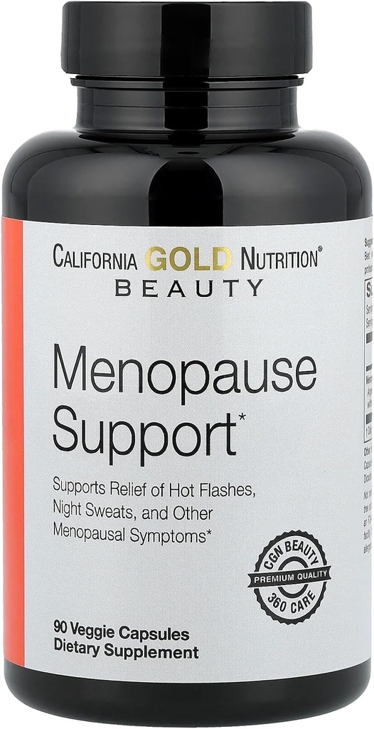 California Gold Nutrition Beauty, Menopause Unterstützung mit Angelica Gigas, Cynanchum wilfordii, Phlomis umbrosa und L-Leucine, 90 Veggie Capsules