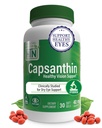 Santé Thru Nutrition Capsanthin 40mg - Ultimate Eye Supplement Support de la vision saine et protection de la lumière bleue Sec Eye Relief comme CapsiClear dérivé de Capsicum Annum