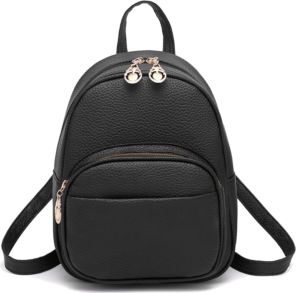 Barsine Mini Rucksack für Frauen Mädchen Leder Rucksäcke Casual Small Daypack Schultertasche mit Taschen