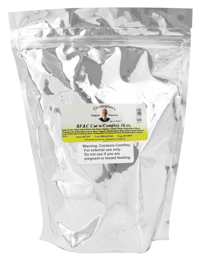 Christopher's Original Formulas BF&C Schnitt mit Comfrey, 16 oz - Kräuterunterstützung für Knochen, Flesh & Cartilage