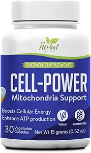 CellPower Mitocondrial Support - Mitocondrial Energy Boost Herbal Supplement - Supporto naturale per una maggiore produzione di ATP e vitalità cellulare - 100% naturale ed erbe