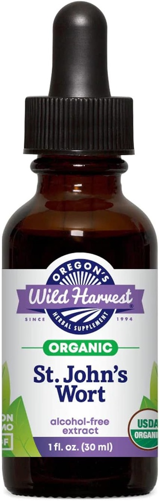 L'Oregon's Wild Harvest fresco biologico St. John's Wort Extract, 1 oncia fluida