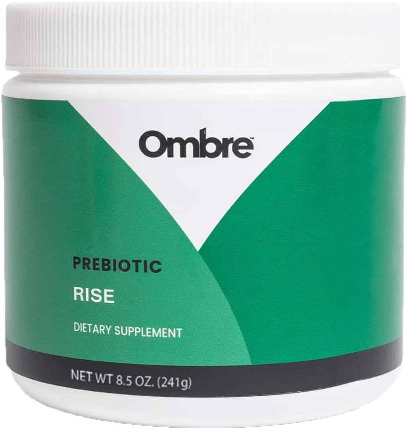 Ombre Rise Supplément de fibre de poudre prébiotique, soutient la régularité digestive et le bien-être global, l'eau soluble, l'absorption rapide, et doux sur l'estomac, plateau-stable, 8.5-Ounce Tub, 30 portions