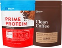 Équipement Aliments Premier Protéines Poudre Chocolat et Or Standard Café propre