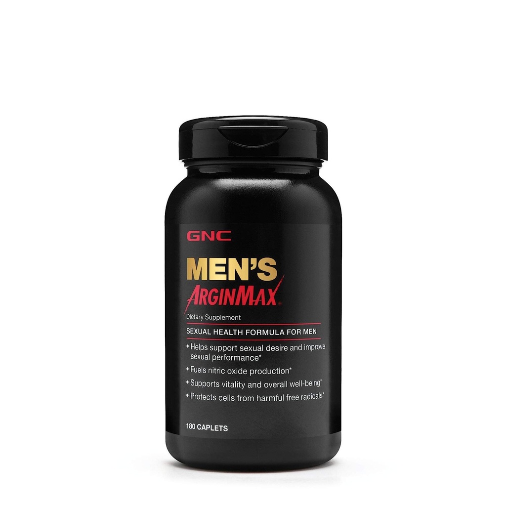 GNC Mens Arginmax Salute sessuale Supplemento per gli uomini, 180 Conte, Supporta il flusso sanguigno e la vitalità