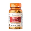 Formule multienzymes de la fierté de Puritan, aide digestive pour les protéines, les graisses et les glucides, supplément diététique pour la digestion et le soutien sain de la gueule, 50 jours d'approvisionnement, 100 comprimés enrobés faciles à avaler