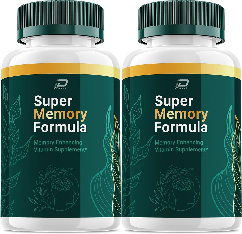Super Memory Formula Capsules - Memory Enhancing Vitamin Supplement, Super Memory Formula for Brain and Focus, SuperMemory Formula Nootropics Recensioni (2 Pack - 120 Capsules)