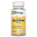 SOLARAY Sélénium 100 mcg Supplément pour les femmes et les hommes - Sélénium 100 mcg Capsules, Thyroïde & Immune Health Support, Sans levure, L Sélénométhionine, Antioxydant Support, Vegan - 90 Veg Caps