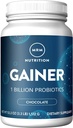 MRM Nutrition Gainer Protein mit Probiotics + Postbiotics | Chocolate Flavored | 25g Protein | Whey Konzentrat + Isolate + micellar Casein| Slow + Fast diging| mit Verdauungsenzymen