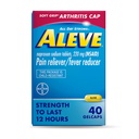 Gelcaps Aleve avec bouchon Soft Grip®, sodium Naproxen, anti-douleur, 40 Compte