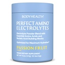 BodyHealth PerfectAmino Electrolytes Powder No Sugar, Hydration Fasting Keto Zero Sugar Electrolytes Drink Mix with Trace Minerals - Passion Fruit - 30 Servings