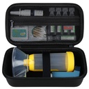 Elonbo étui de transport pour l'inhalateur d'asthme, espaceur d'inhalateur pour les enfants et les adultes, masques, porte-inhalateur Asthme Voyage organiser sac, poche convient aux médicaments allergènes, inhalateur Ventolin, noir (cas seulement)
