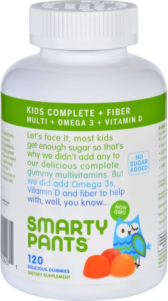 SmartyPants Multivitamin - Kids Complete und Fiber Gummy - 120 Count