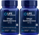 Durée de vie Mega Benfotiamine Capsule, 250 Mg, 120 Capsules végétariennes 2 bouteilles