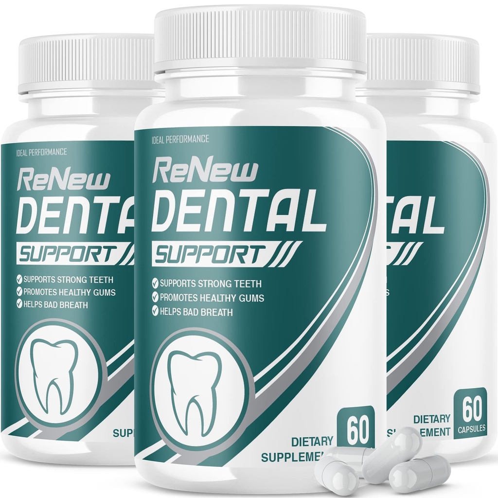 IDEAL PERFORMANCE (3 Pack) Renew Dental Support Pills Cleanser (180 Kapseln)
