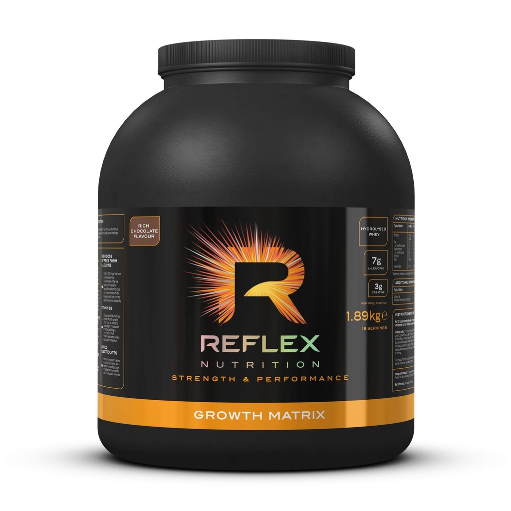 Matrix de croissance nutritionnelle Reflex en poudre chocolat riche 1,89 Kg