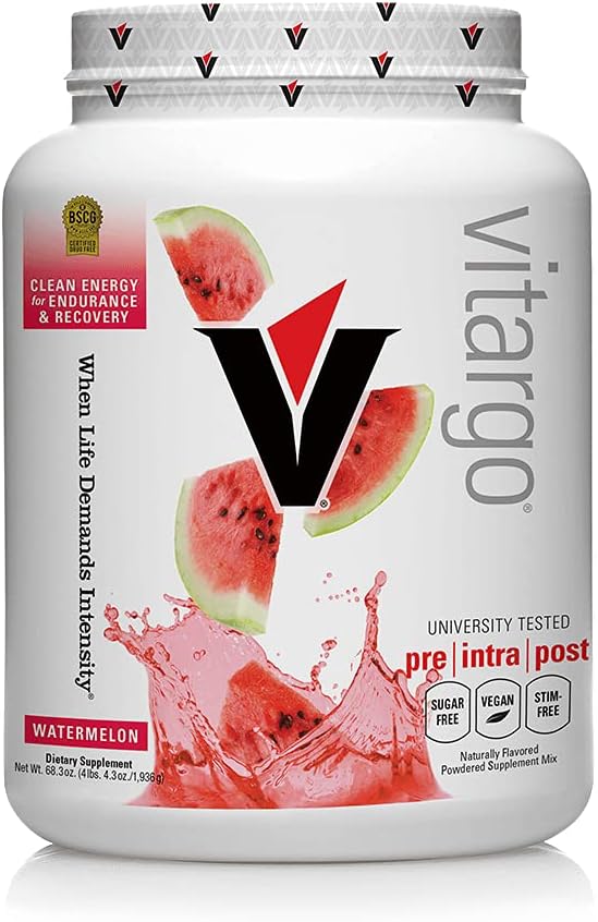 Vitargo Carbohydrate Powder | Feed Muscle Glycogen 2X più veloce | 4.27 LB Watermelon Pre Workout & Post Workout | Carb Supplement for Recovery, Endurance, Gain Muscle Mass