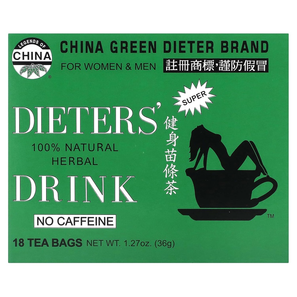 Onkel Lee's Tee Dieters' 100% natürliches Kräutergetränk, keine Koffein, 18 Teebeutel, 1,27 Unze (36 g)