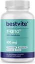 BESTVITE 7-Keto 100mg DHEA (60 vegetarische Kapseln) - No Stearates