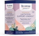 Biostime Mamabiotic Fenugreek Lactation Supplement + Energy Vitamin Complex | Lactation & Breastfeeding Support Multivitamin | Vitamine B, Zinc, FOS Prebiotic | 30 Satchets