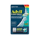 Advil Liqui-Gels minis Pain Reliever und Fever Reducer, Schmerzmedizin für Erwachsene mit Ibuprofen 200mg für Schmerzlinderung - 8 flüssige gefüllte Kapseln