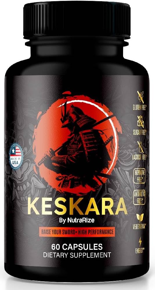 Keskara Pillen für Herren, Keskara Capsules, Keskara Male Supplement, Premium Performance Support, Natürliche Formel für Muskelwachstum und allgemeine Gesundheit, Offizielle Bewertungen (60 Kapseln)