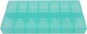 7 Day Weekly Pill AM PM Organizer, ShysTech Large Pill Case Pill Box 2 Time A Day for Pills/Medication/Supplements/Vitamin (Green)