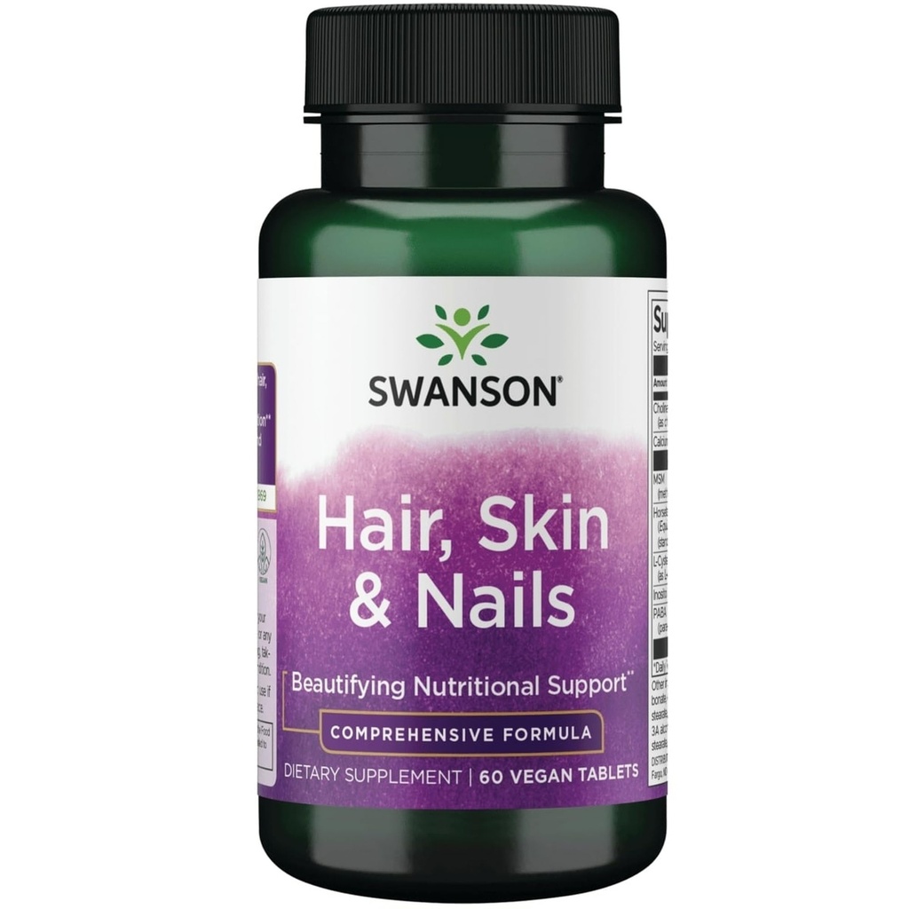 Swanson Peau de cheveux et ongles 60 onglets