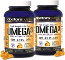 (Pack von 2) Wild Omega 3 Fischöl DPA Supplement 2.900 Milligramme, EPA-DPA-DHA, SoftGels