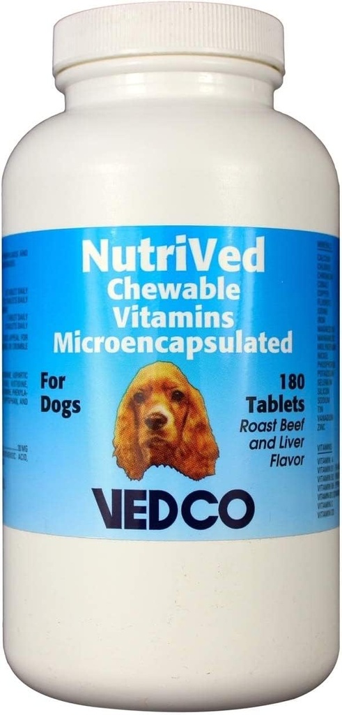 Vedco NutriVed Chewable Vitamins for Dogs 180 compresse