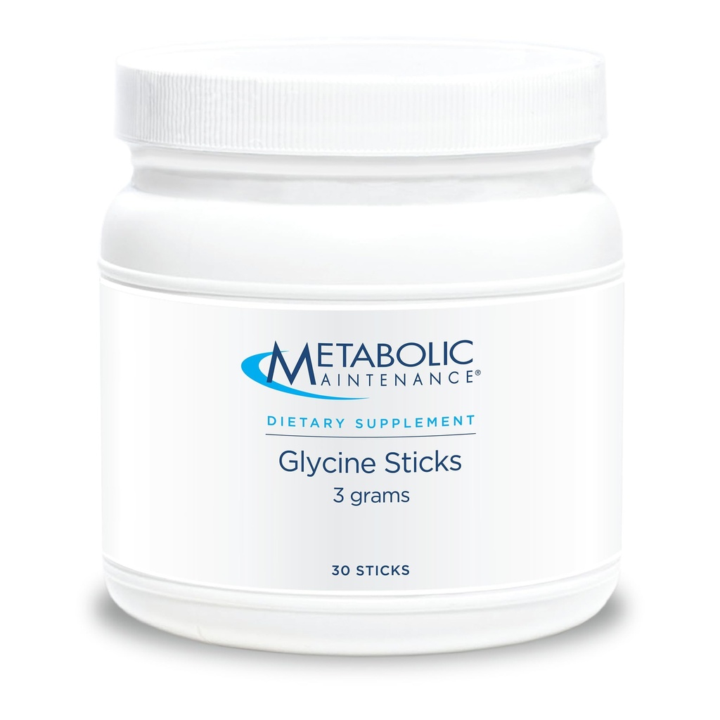 Bastoncini di glicina di manutenzione metabolica - Supplemento di aminoacidi per sostenere la riparazione del cartilage, Rhythm circadiano, & Funzione neurologica - sulle dosi della polvere di go glicina (30 conte)