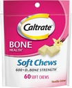 Caltrate Calcium & Vitamin D Soft Chews Vanilla Creme 60 Each (Pack of 2)