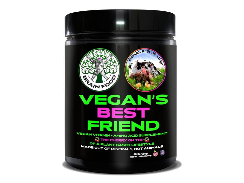 Vegan Brain & Body Boost: Die Kirsche auf einem pflanzenbasierten Lebensstil | Working Intelligence | Anti-Aging | Physical Fitness | Vegan Amino Acids - Kreatin, Taurine & Beta Alanine | 40 Servierungen/300g