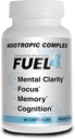 Carburant4 Nootropic Cerveau Support Supplément – Focus et Capsules de Clarté Mentale avec Vitamine D3, Ginkgo Biloba, Cognivia, Alpha GPC, DMAE & Huperzine A – Non-OGM, Fabriqué aux États-Unis – 90 Capsules Veggie