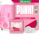 Plink! Tavolini per adulti e bambini – Watermelon, 108ct – Idratazione giornaliera con elettroliti – Basso zucchero, Vegan, Keto Friendly, Non OGM