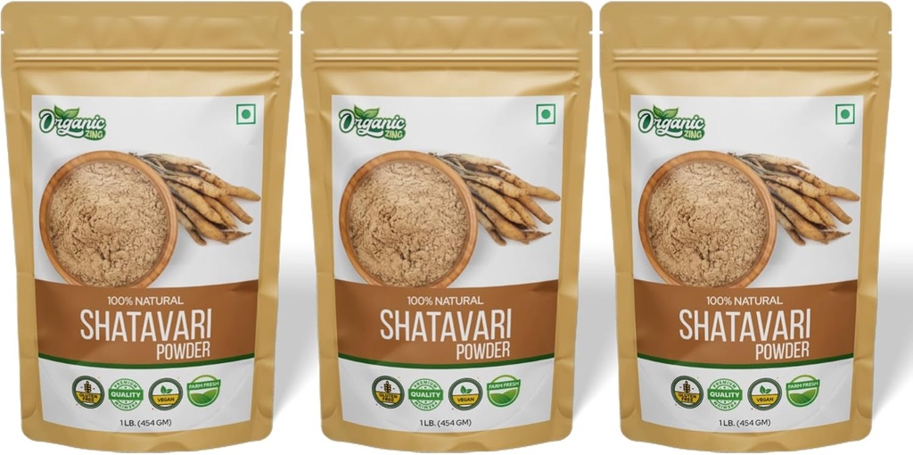 Bio Shatavari Pulver - 16 oz (Pack mit 3)