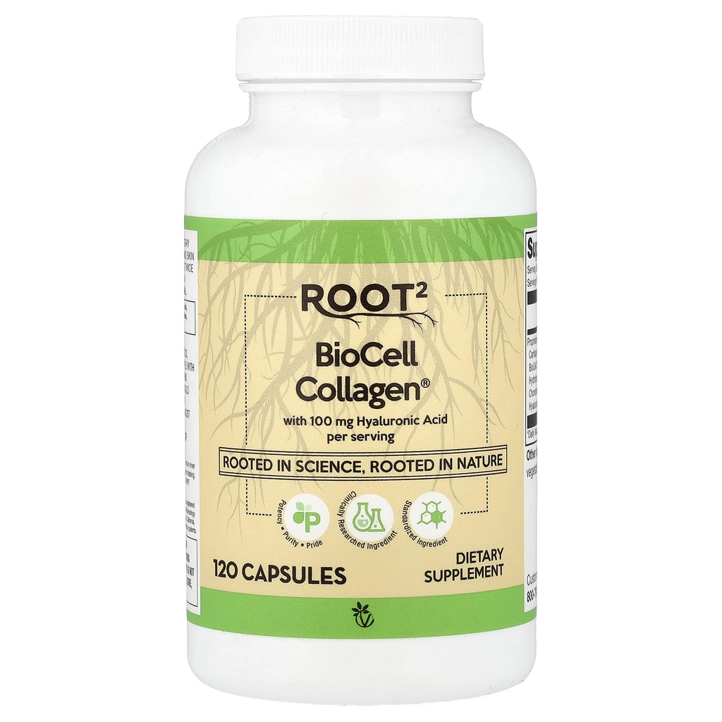 Acido Ialuronico Vitacost con BioCell Collagen II - 100 mg per porzione - 120 capsule