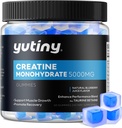 Creatine Monohydrate Gommies remplies, Creatine Monohydrate Chews pour les hommes et les femmes, Extra force pour la croissance musculaire, Blueberry Flavor, 60 Chewables, 1 mois d'approvisionnement