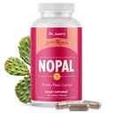 Santo Remedio Nopal, Supplément diététique sans sucre et sans gluten, Supplément diététique aux cactus piquants, 700 mg, 180 capsules, 90 portions par contenant