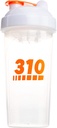 310 Ernährungsprotein Shaker Bottle Meal Ersatz-Mischung für die Mischung von Proteinpulvern, Lemonade-Mix und Pre Workout (Clear w/White Lid)