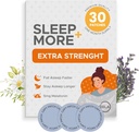 Dormire Patch Extra Forza per Adulti - 5 mg Melatonin Patch con GABA, Magnesium & Valerian Root - Dispositivo di sonno per Insomnia, Rilassamento & Ridurre Fatigue - Sleep Aid Slow Release - 30 Patches