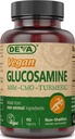 DEVA Vegan Glucosamin MSM & CMO, CMO, Turmeric Extract, Boswellia Extrakt mit nicht tierischen Inhaltsstoffen, 90 Tabletten
