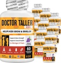 NuBest Doctor Taller Kids mit Multivitaminen, Multimineral, Kalzium Kautabletten, Kalzium-Ergänzung für Kinder Alter 2 bis 9 - Grape Flavor - Hilft Kindern Gesund - 12 Pack